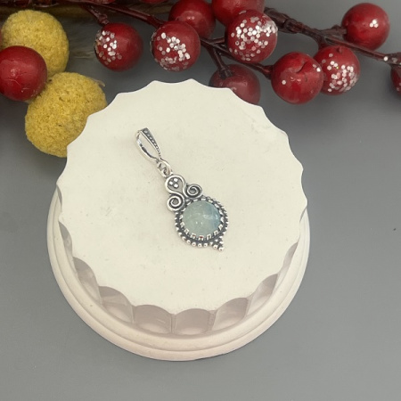 Серебряный кулон Неваляшка