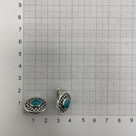 Серебряные серьги Соломка