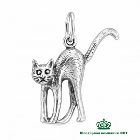 Серебряный кулон Кот
