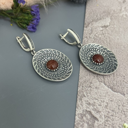 Серебряные серьги София 