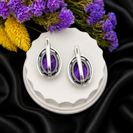Серебряные серьги Круиз