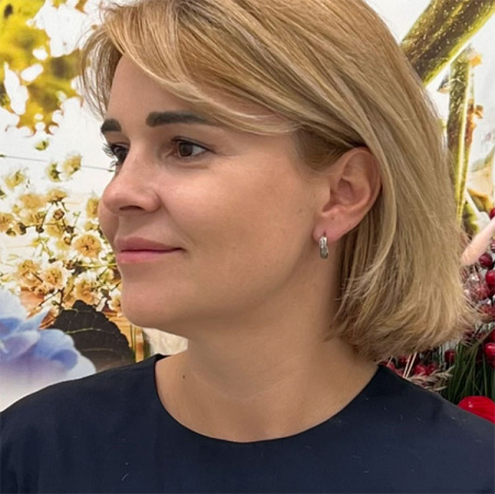 Серебряные серьги Косичка