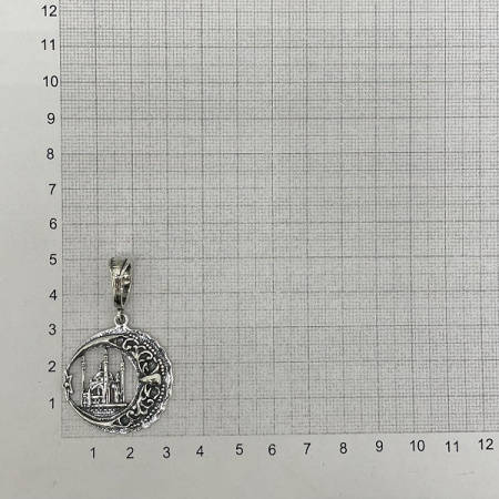 Серебряная мусульманская подвеска