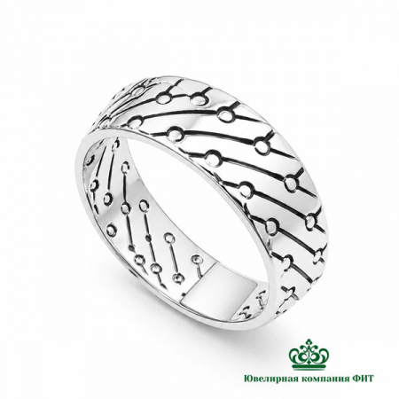 Серебряное кольцо Паркет