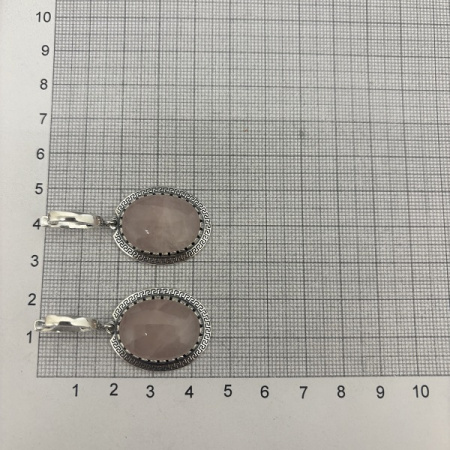 Серебряные серьги Афина