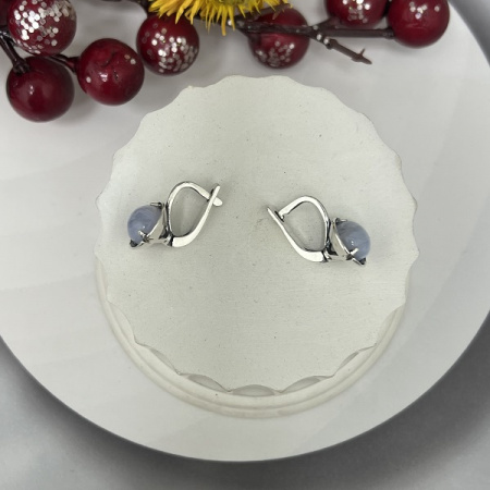 Серебряные серьги Соло