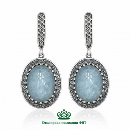Серебряные серьги Мелодия 