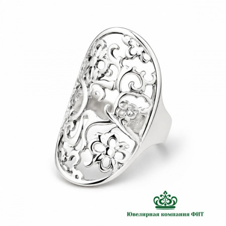Серебряное кольцо Фиалки