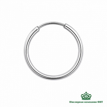 Серебряная одиночная серьга Конго