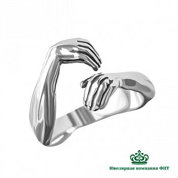 Серебряное кольцо Обнимашки