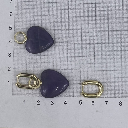 Серьги-трансформеры Сердце