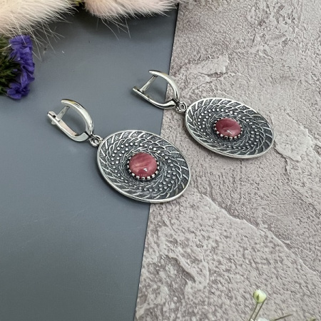 Серебряные серьги София 