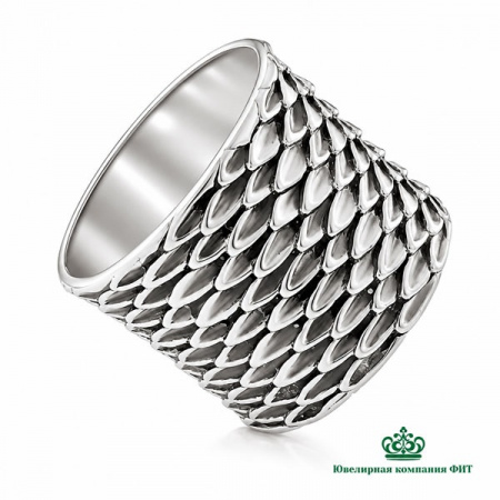 Серебряное кольцо Кобра