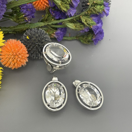 Серебряные серьги Круиз