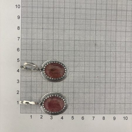 Серебряные серьги Афина