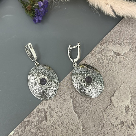 Серебряные серьги София  