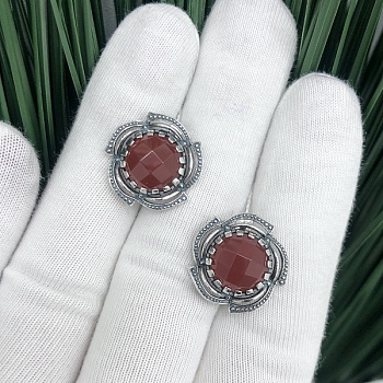 Серебряные серьги Фейерверк   