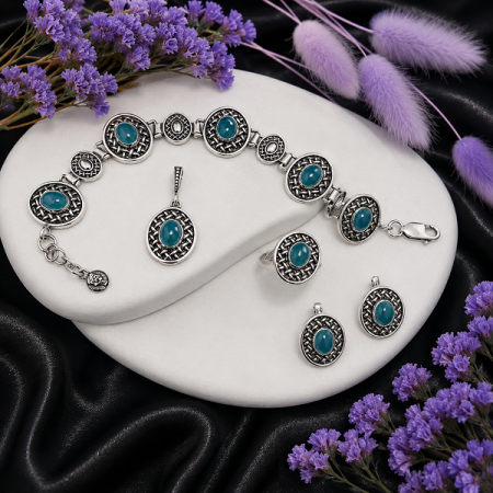 Серебряные серьги Соломка