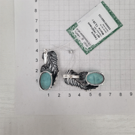 Серебряные серьги Капля росы