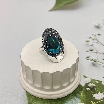 Серебряное кольцо Лагуна  