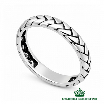 Серебряное кольцо Колос