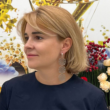 Серебряные серьги Кружева