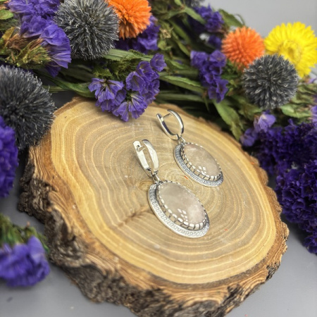 Серебряные серьги Афина 