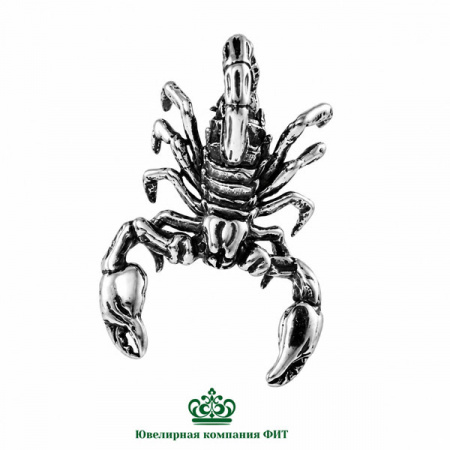 Серебряный кулон Скорпион