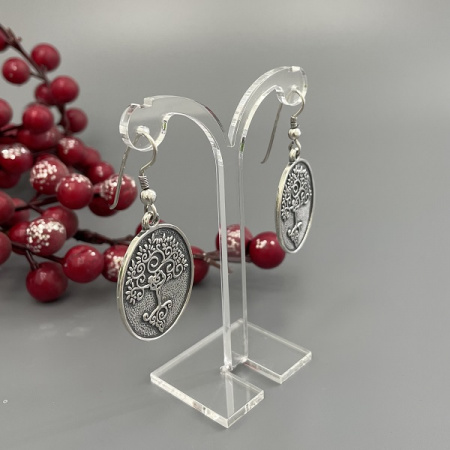 Серебряные серьги Балет