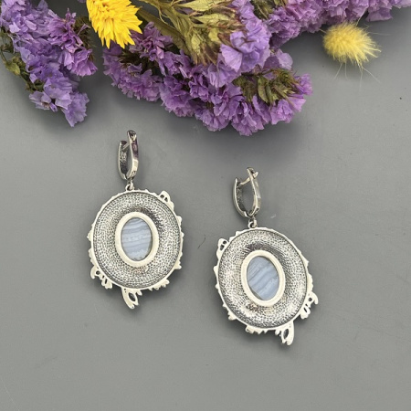 Серебряные серьги Фантазия