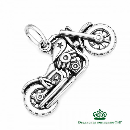 Серебряная подвеска Мотоцикл