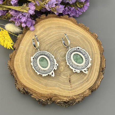 Серебряные серьги Фантазия  лайт 