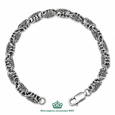 Серебряный браслет Северное сияние