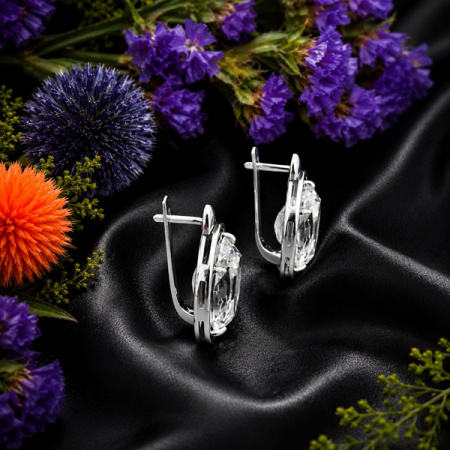 Серебряные серьги Круиз