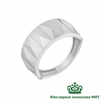 Серебряное кольцо Ромб