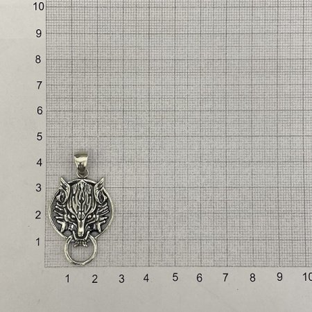Серебряный кулон Лютоволк