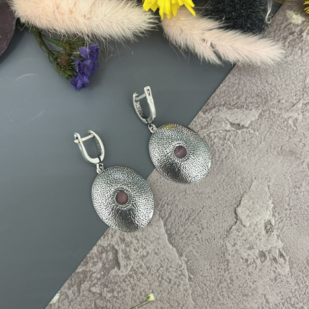 Серебряные серьги София 