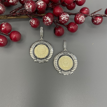 Серебряные серьги Рожденные в СССР