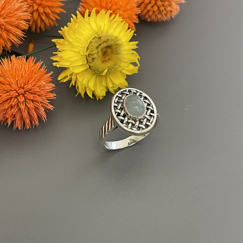Серебряное кольцо Соломка  