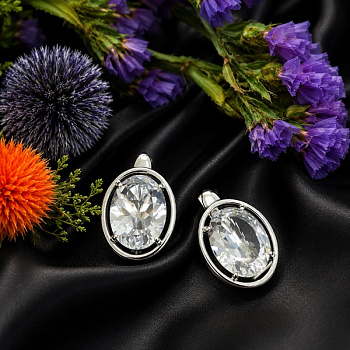 Серебряные серьги Круиз