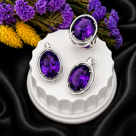 Серебряные серьги Круиз