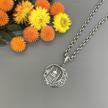 Серебряная мусульманская подвеска