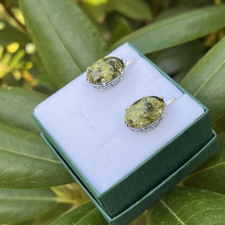 Серебряные серьги Маргарита
