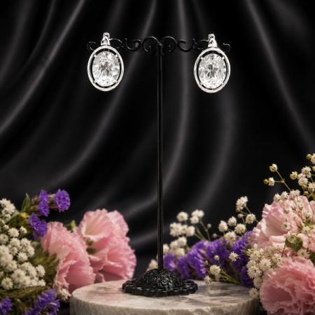 Серебряные серьги Круиз