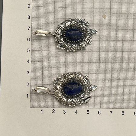 Серебряные серьги Фантазия  