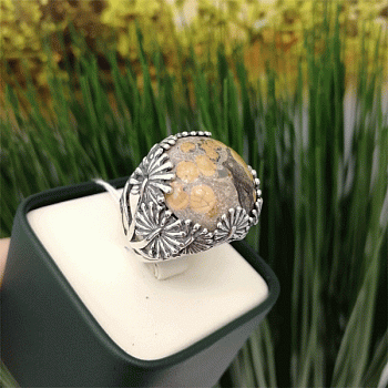 Серебряное кольцо Одуванчик