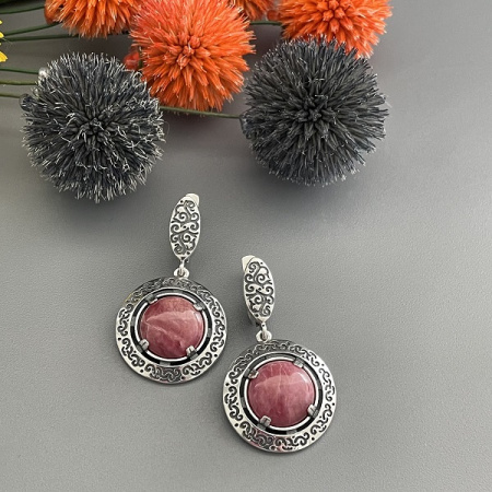 Серебряные серьги Торжество