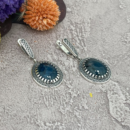 Серебряные серьги Мелодия