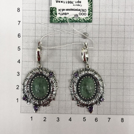 Серебряные серьги Фантазия лайт