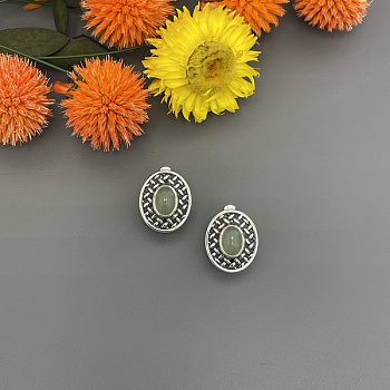 Серебряные серьги Соломка 